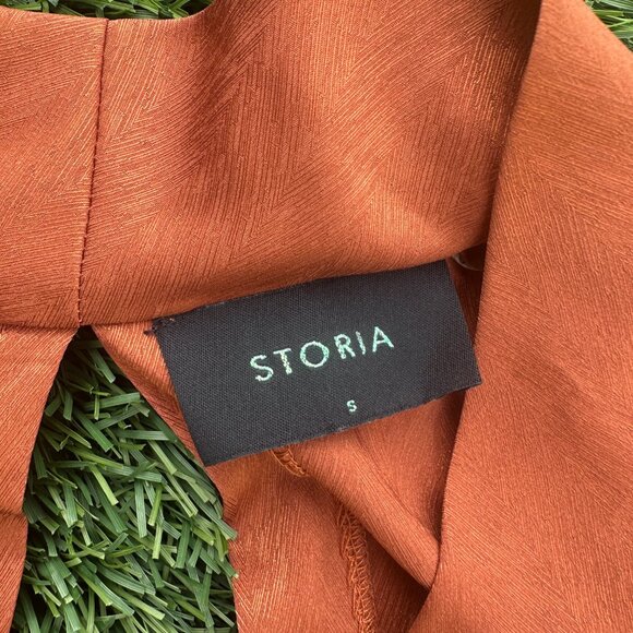 STORIA Satin Kimono Long Sleeve Retro Mini Dress - S - Picture 5 of 10